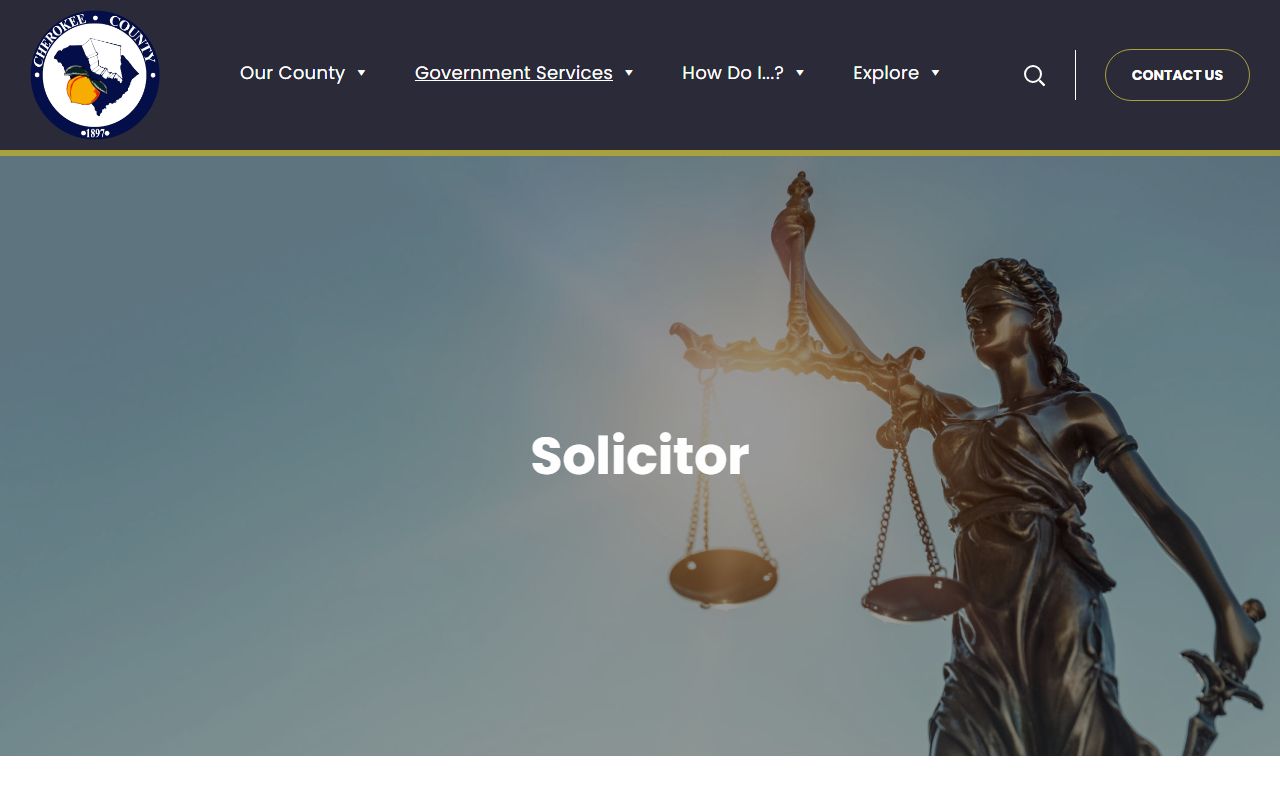 Cherokee County court records after arrest solicitor office screenshot